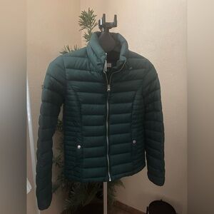 Abercrombie & Fitch Dark Green Puffer Jacket